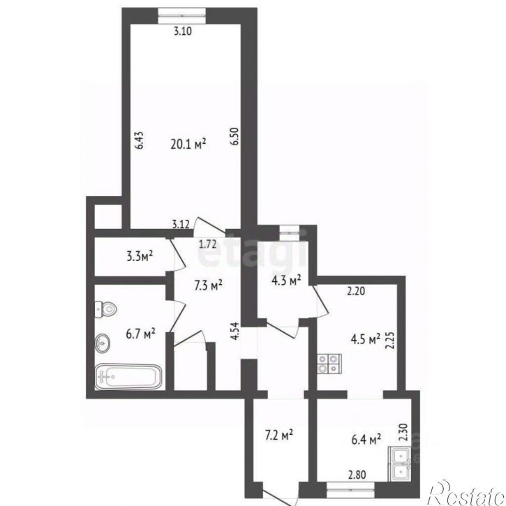 2-комн квартира переулок 30-й Стрелковой Дивизии, 10,  д. 10