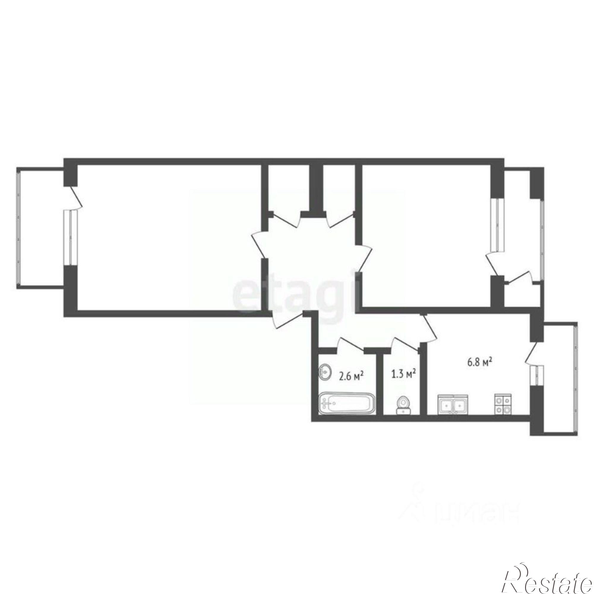 Купить квартиру за 7 000 000 рублей на ул Одесская, 4