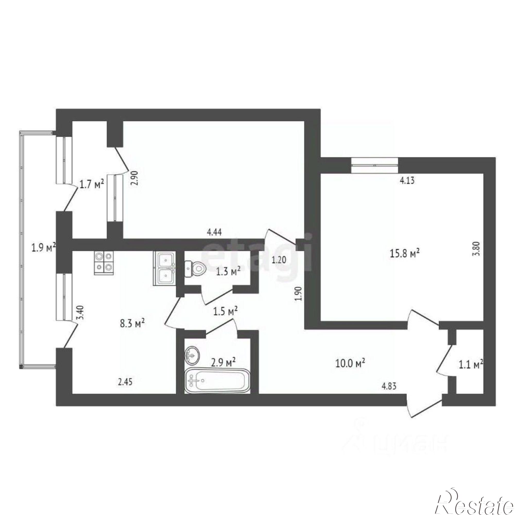 Купить квартиру за 5 900 000 рублей на ул Дружбы, 16