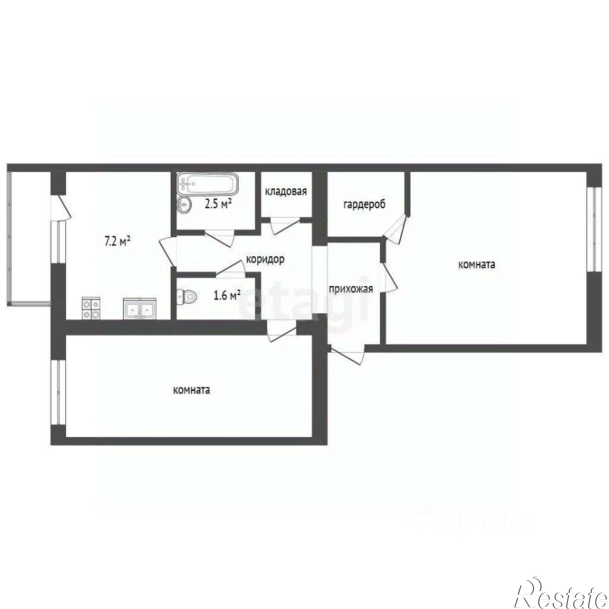 Купить квартиру за 8 600 000 рублей на ул Чкалова, 96А