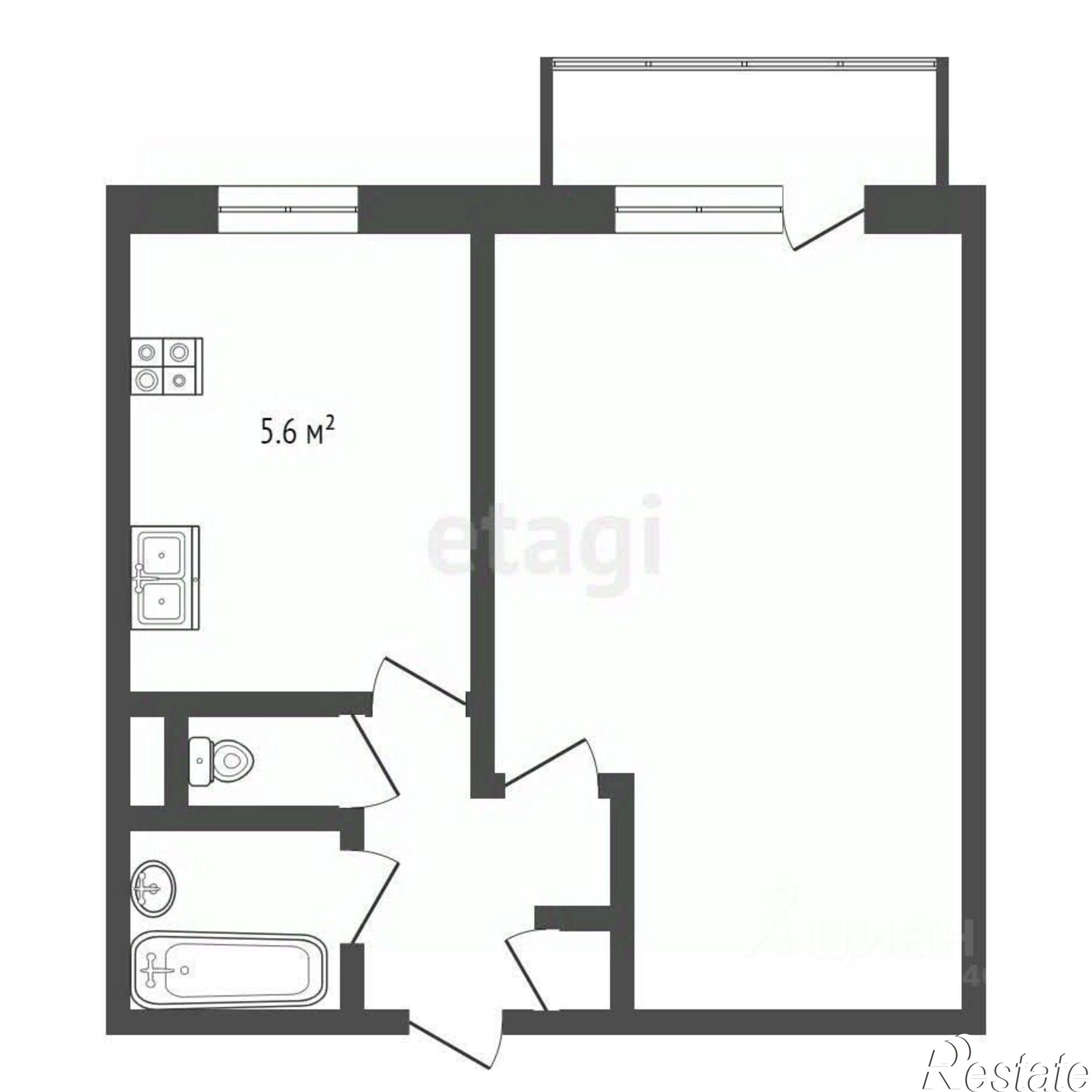 Купить квартиру за 6 000 000 рублей на Симферопольское шоссе, 39