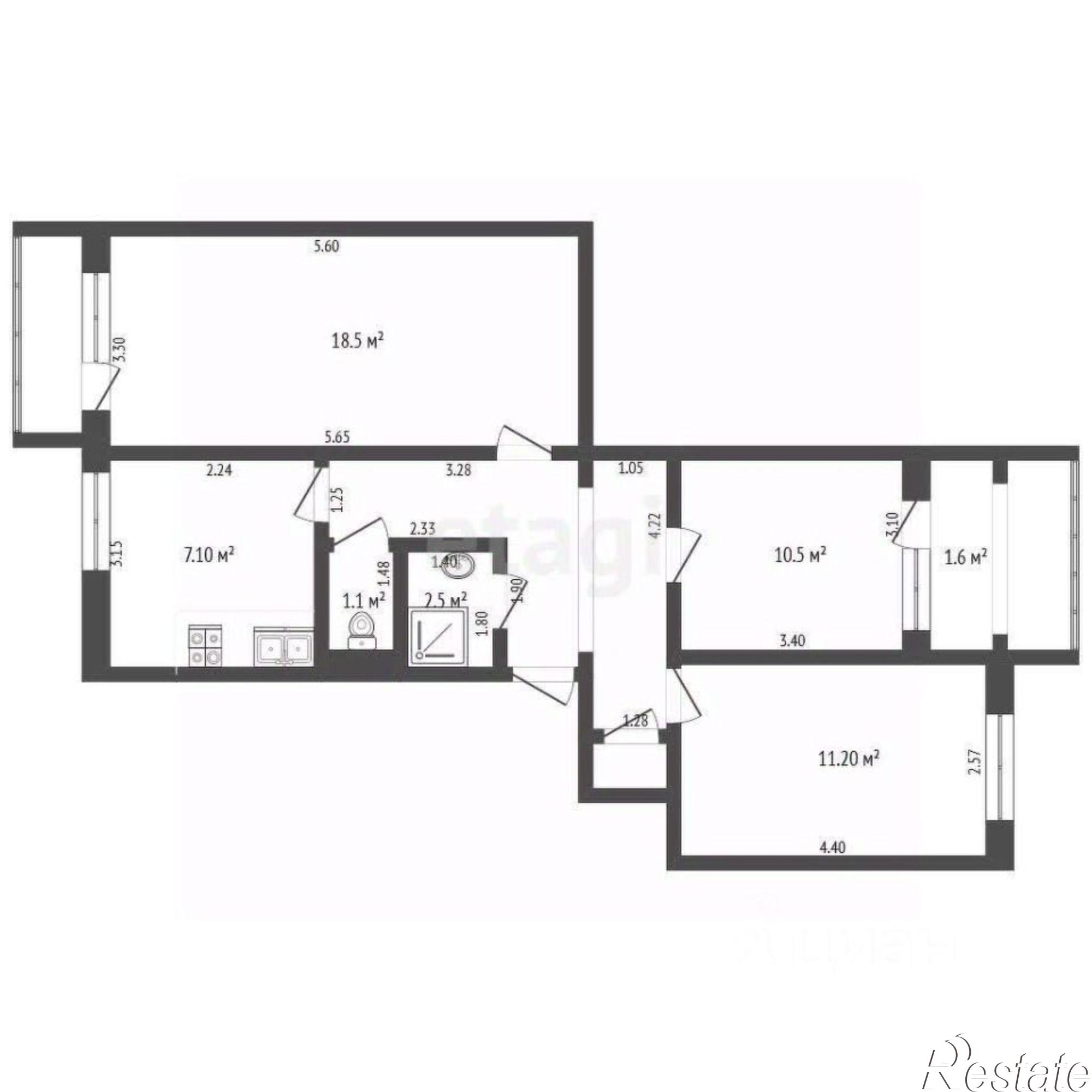 Купить квартиру за 9 000 000 рублей на Симферопольское шоссе, 29