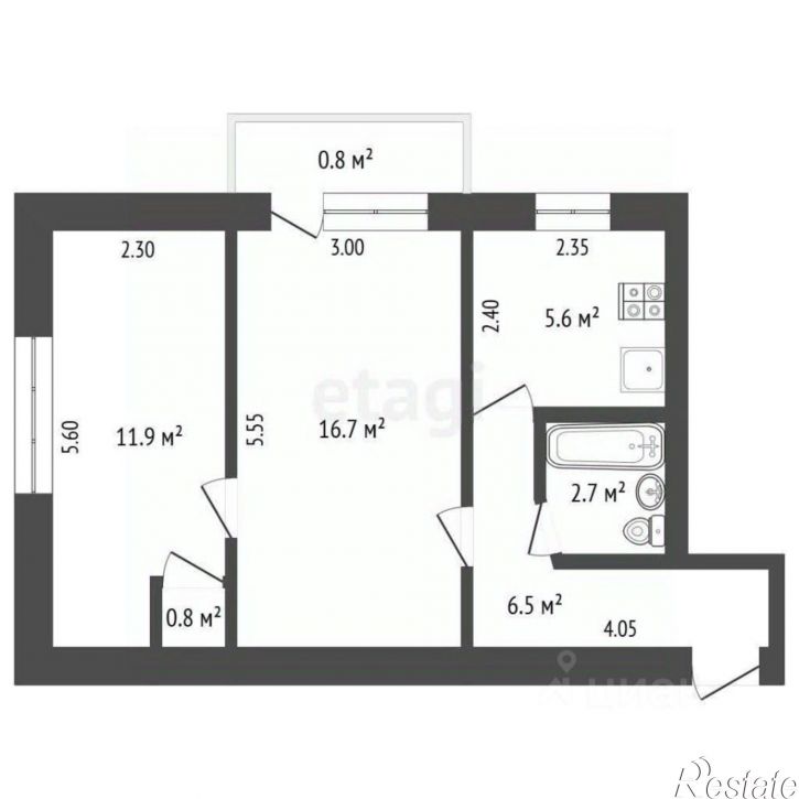 2-комн квартира ул Нахимова, 25,  д. 25