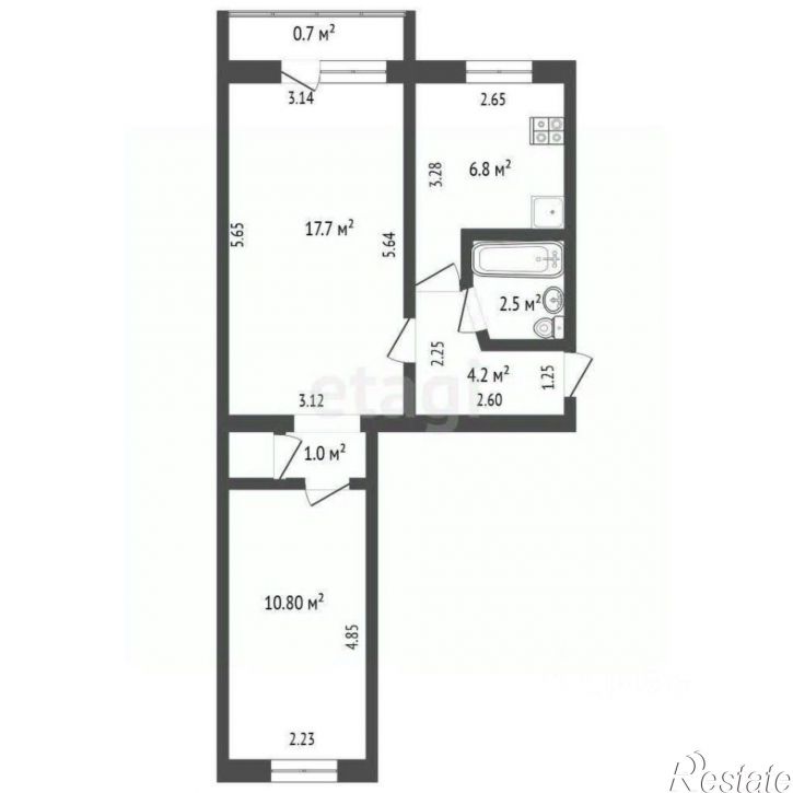 2-комн квартира Советская улица, 14,  д. 14