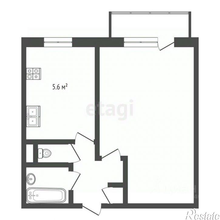 2-комн квартира Симферопольское шоссе, 39,  д. 39