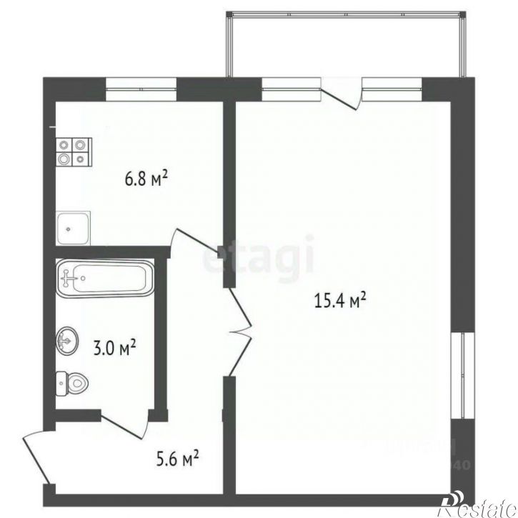 1-комн квартира ул Галерейная, 15,  д. 15