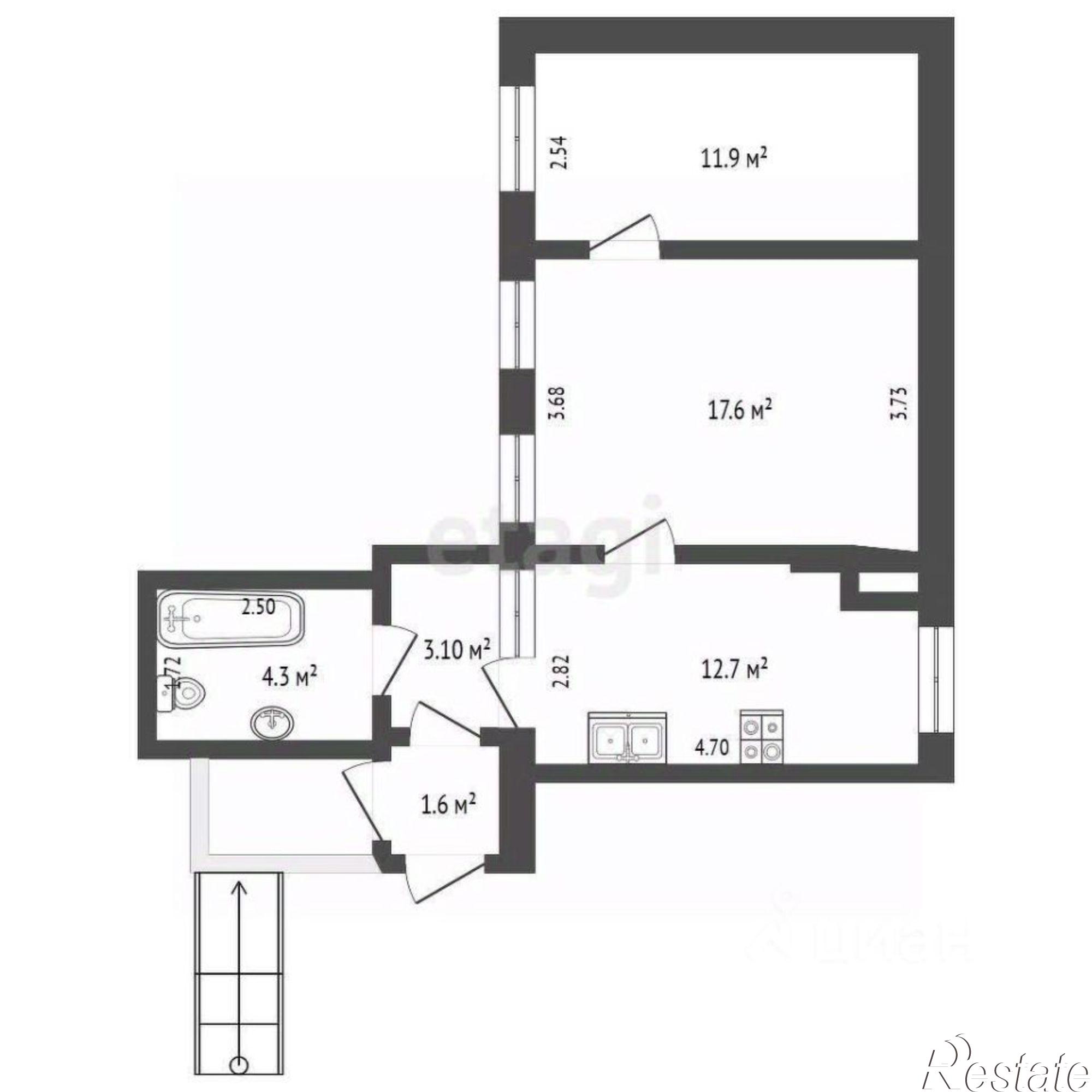 Купить квартиру за 8 000 000 рублей на улица Чехова, 68
