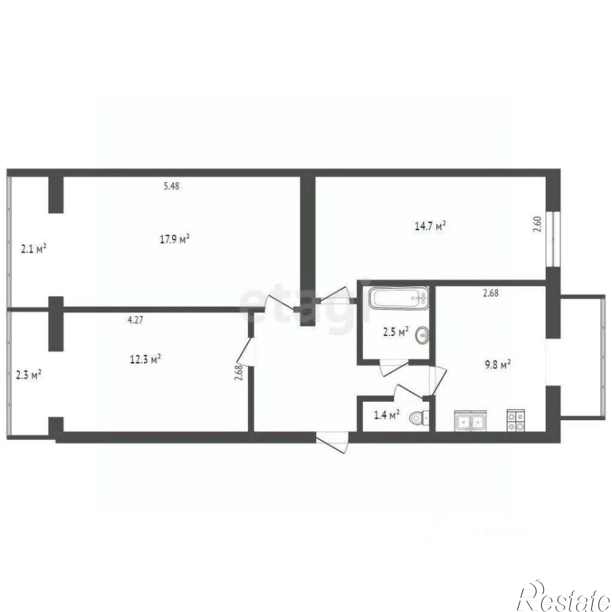 Купить квартиру за 10 000 000 рублей на б-р Старшинова, 21