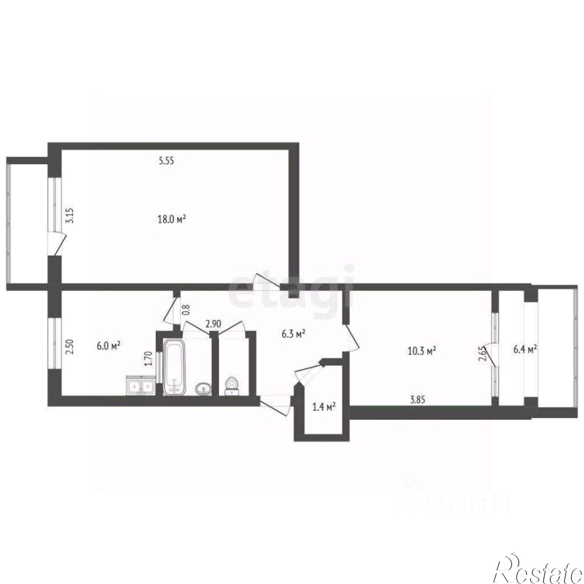 Купить квартиру за 8 175 000 рублей на ул Керченская, 56