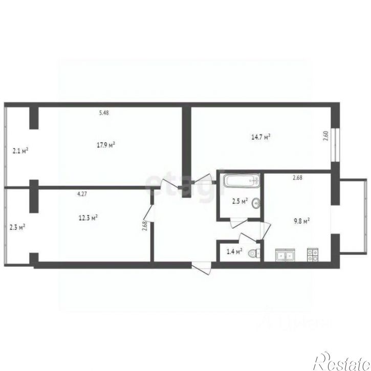 3-комн квартира б-р Старшинова, 21,  д. 21