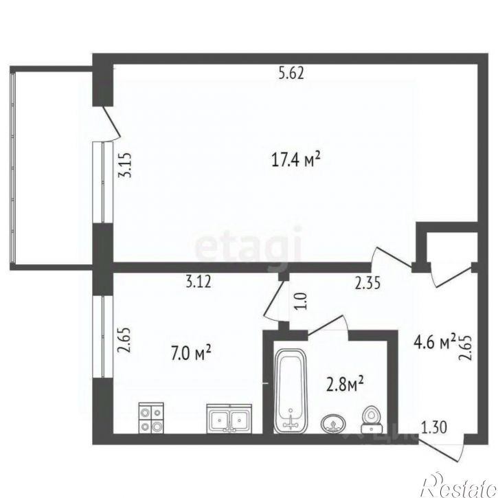 1-комн квартира ул Боевая, 7,  д. 7