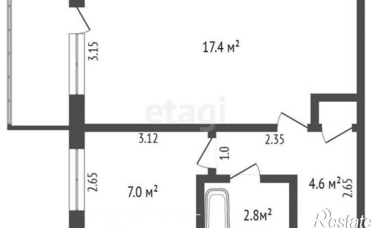 1-комн квартира ул Боевая, 7,  д. 7