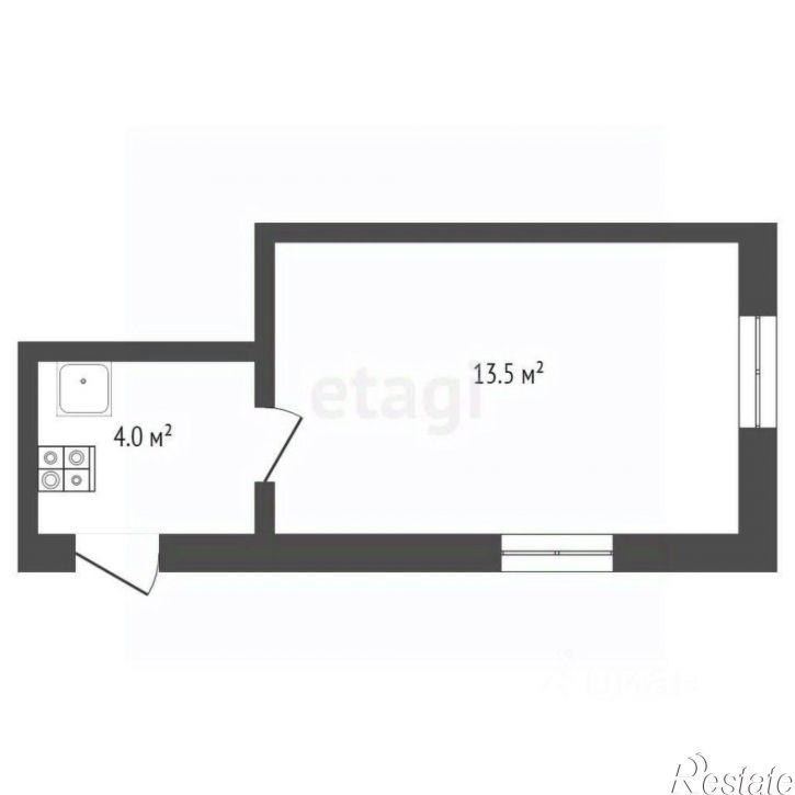 1-комн квартира улица Десантников, 7Б,  д. 7Б