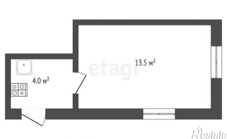 1-комн квартира улица Десантников, 7Б,  д. 7Б