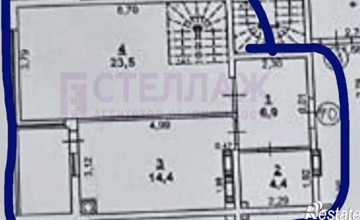 1-комн квартира Черноморская наб, 1В,  д. 1В