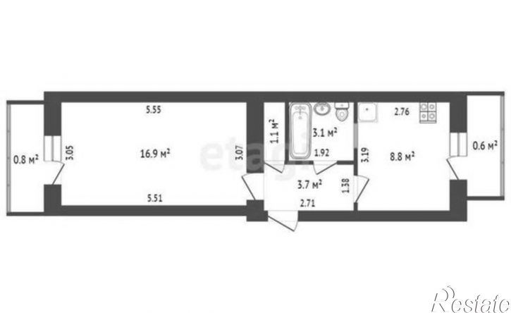 1-комн квартира ул Челнокова, 74,  д. 74