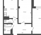 2-комн, 63кв м, этаж 8/11 Симферопольское шоссе, 28