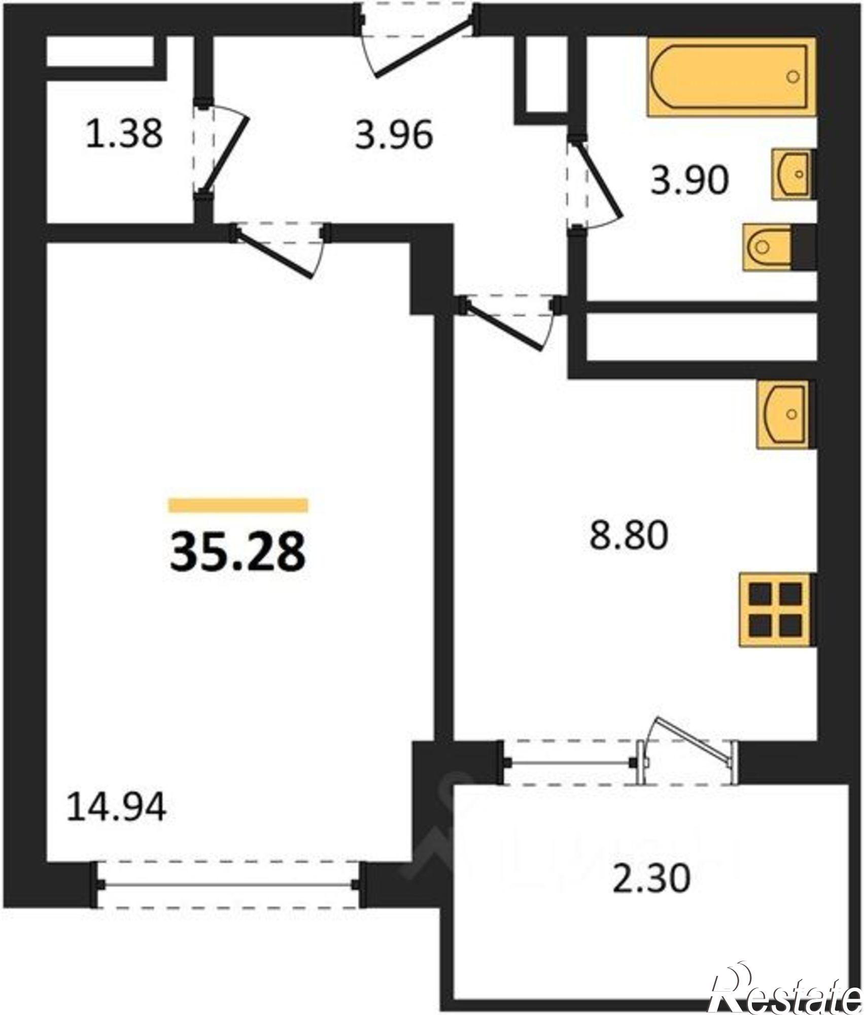 Купить квартиру за 7 420 000 рублей на Грина улица, 43