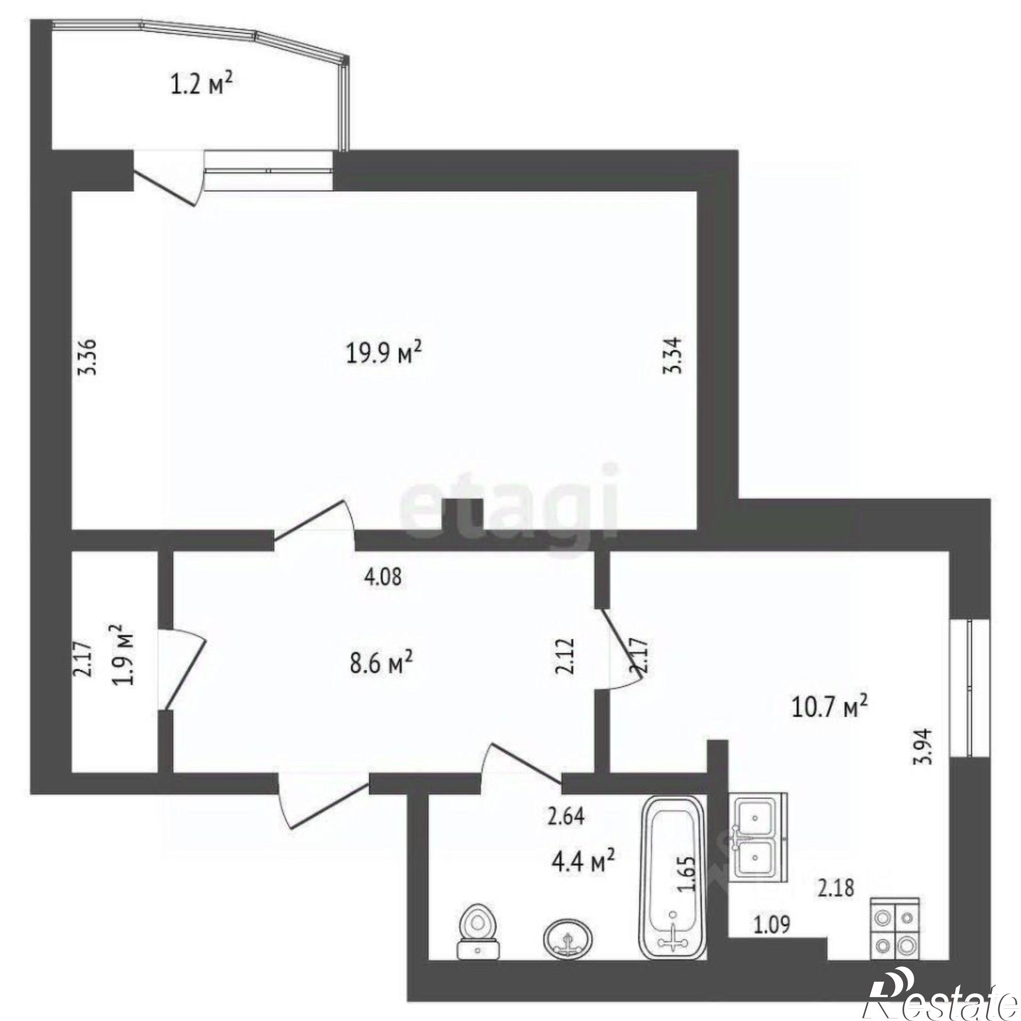 Купить квартиру за 5 100 000 рублей на Симферопольское шоссе, 24Е