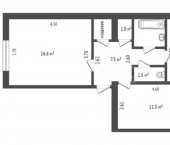 2-комн, 51кв м, этаж 3/5 ул Челнокова, 74
