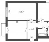 3-комн, 71кв м, этаж 4/4 бульвар Коробкова, 1