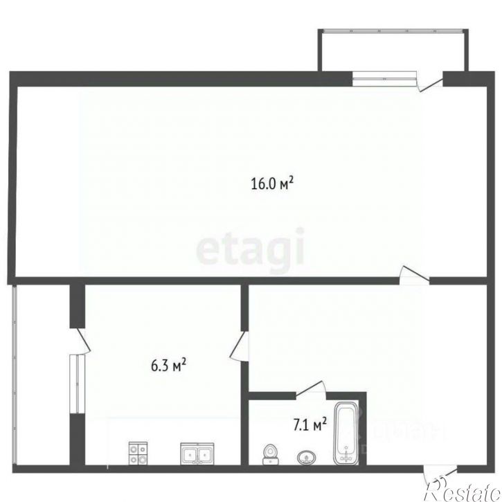 1-комн квартира Долинный пер, 15,  д. 15