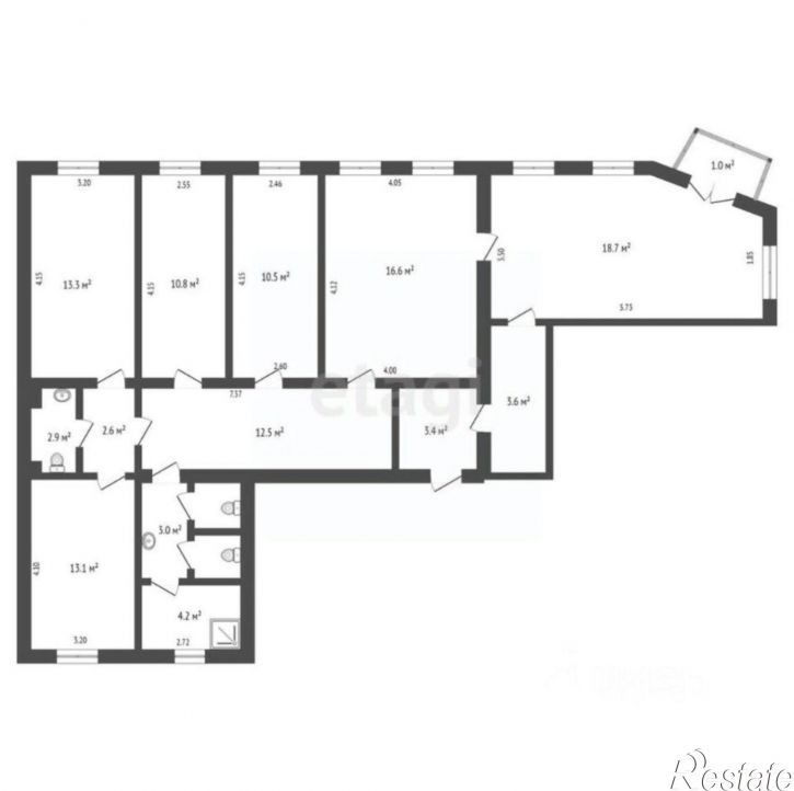 5-комн квартира Земская улица, 2,  д. 2