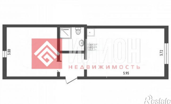 2-комн квартира Адмиральский б-р, 7Д,  д. 7Д