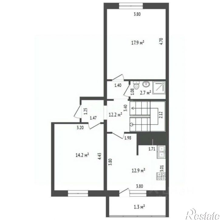 2-комн квартира Адмиральский бульвар, 7Г,  д. 7Г