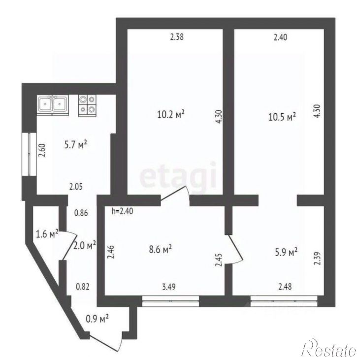 2-комн квартира улица Чернышевского, 11,  д. 11