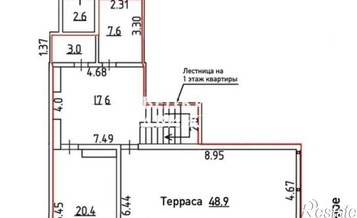 3-комн квартира Черноморская набережная, 1И,  д. 1И