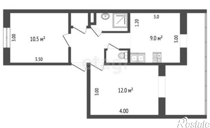 2-комн квартира ул Челнокова, 82Б,  д. 82Б