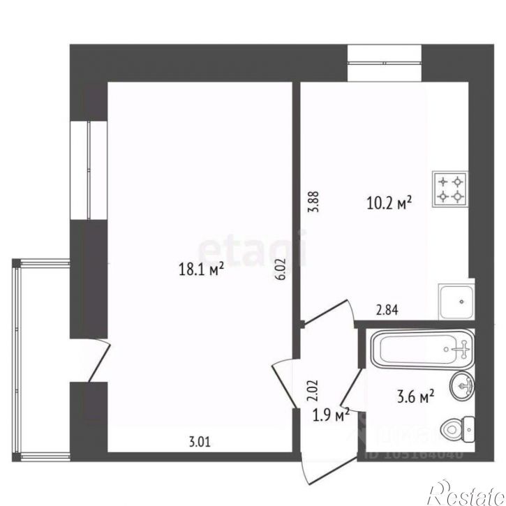 1-комн квартира ул Чкалова, 179А,  д. 179А