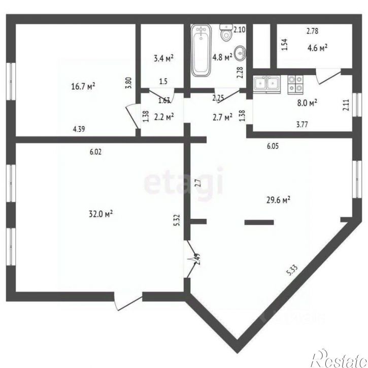 3-комн квартира ул В.Коробкова, 14,  д. 14
