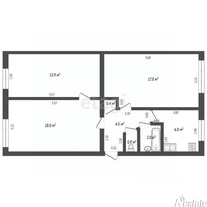 3-комн квартира бульвар Старшинова, 12,  д. 12