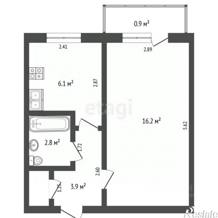 1-комн квартира улица Дружбы, 34,  д. 34