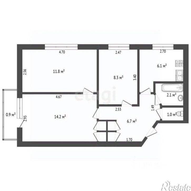 3-комн квартира Симферопольское шоссе, 31в,  д. 31в