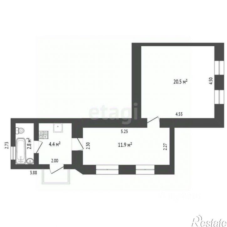 2-комн квартира ул Красноармейская, 3,  д. 3