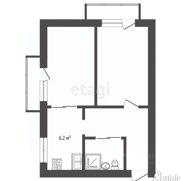 2-комн квартира ул Набережная, 14,  д. 14