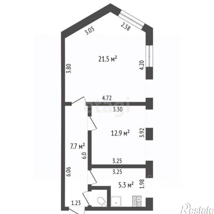 2-комн квартира ул Революционная, 5,  д. 5