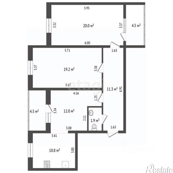 3-комн квартира ул Боевая, 4,  д. 4
