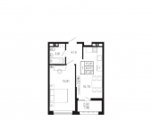 1-комн, 41.97 кв м, этаж 6/9 Георгия Десюка ул., д.5