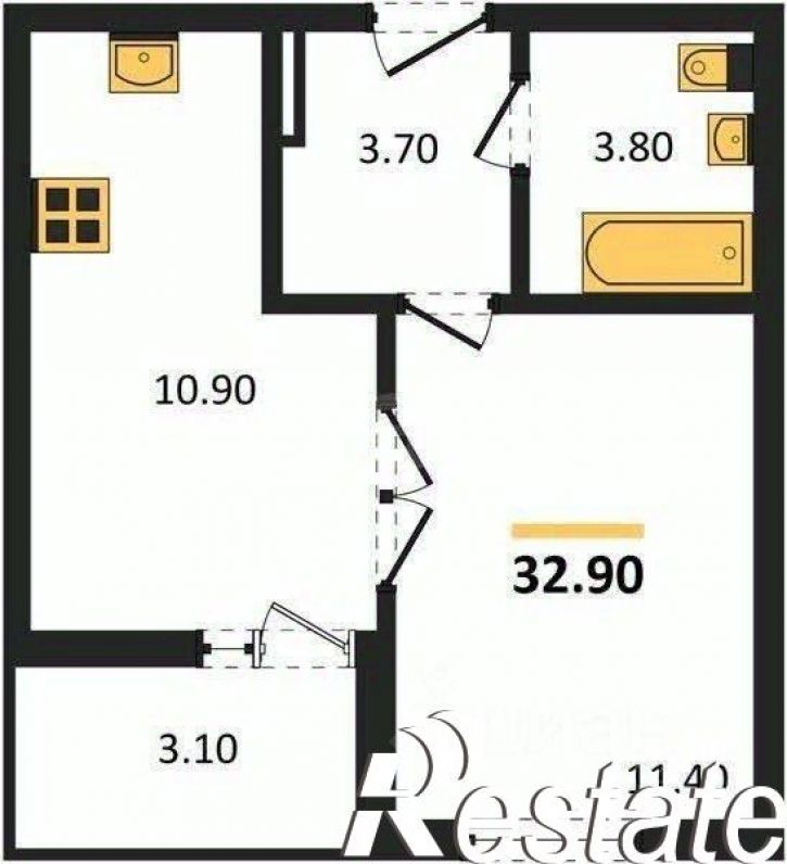 1-комн квартира Симферопольское шоссе, 48 к1,  д. 48 к1
